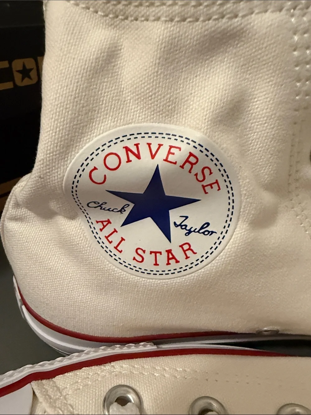 NWT Converse Chuck Taylor All Star High Top Sneaker,Optical White,Unisex-men 12 - Picture 4 of 15